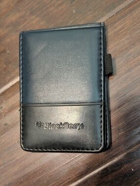 Vintage BlackBerry Small Notepad Business Card Case With Leeds Paper